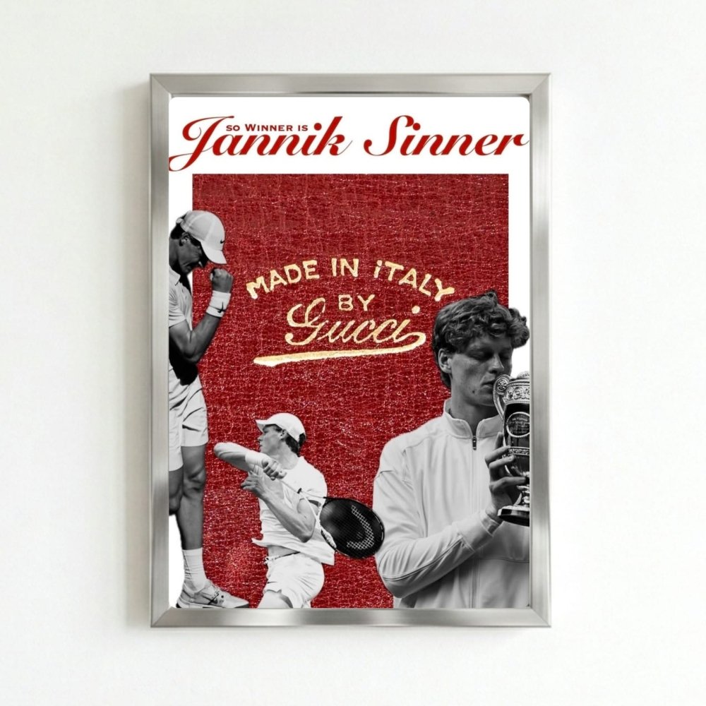 sinner - tennis - Vibes Districtsinner - tennis poster SilverVibes District