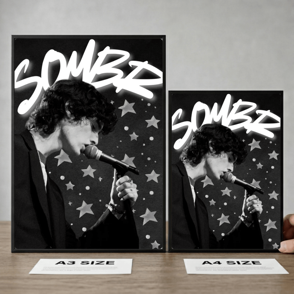 Sombr Poster with Frame - Vibes DistrictSombr Poster with Frame GoldVibes District