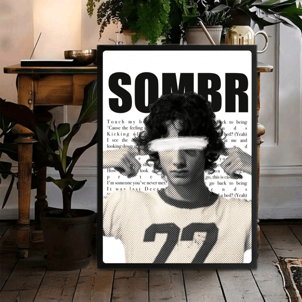 Sombr Poster with Frame - Vibes DistrictSombr Poster with Frame GoldVibes District