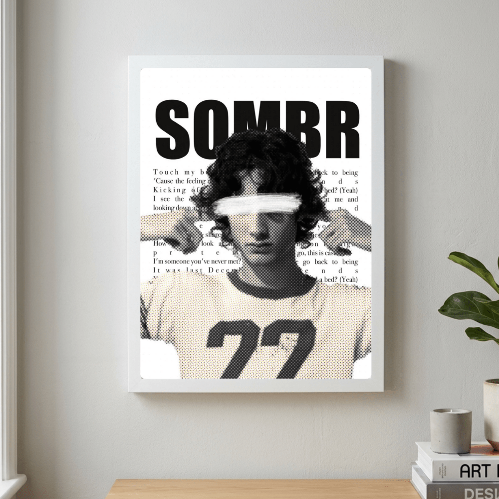 Sombr Poster with Frame - Vibes DistrictSombr Poster with Frame GoldVibes District