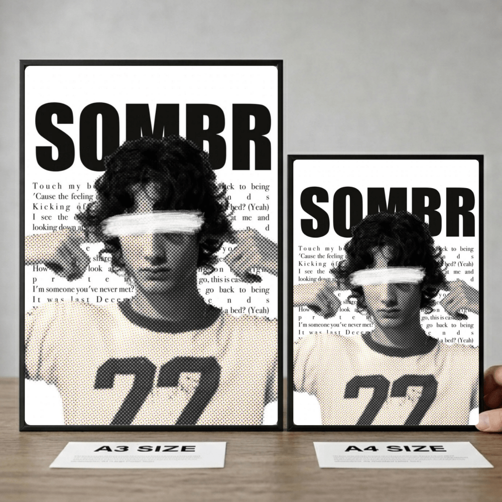 Sombr Poster with Frame - Vibes DistrictSombr Poster with Frame GoldVibes District