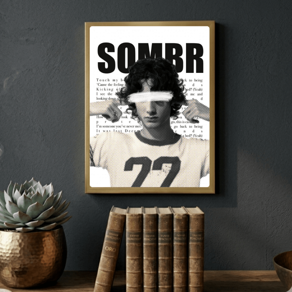 Sombr Poster with Frame - Vibes DistrictSombr Poster with Frame GoldVibes District