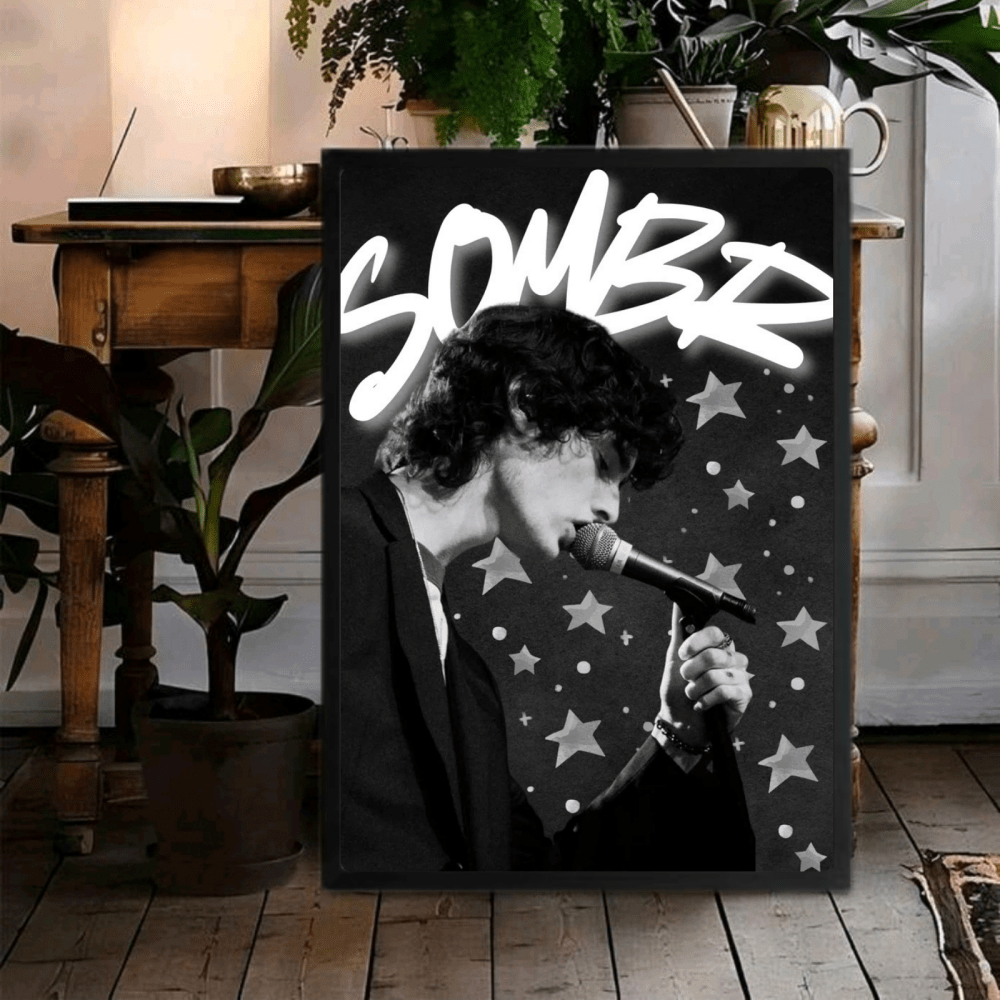 Sombr Poster with Frame - Vibes DistrictSombr Poster with Frame GoldVibes District