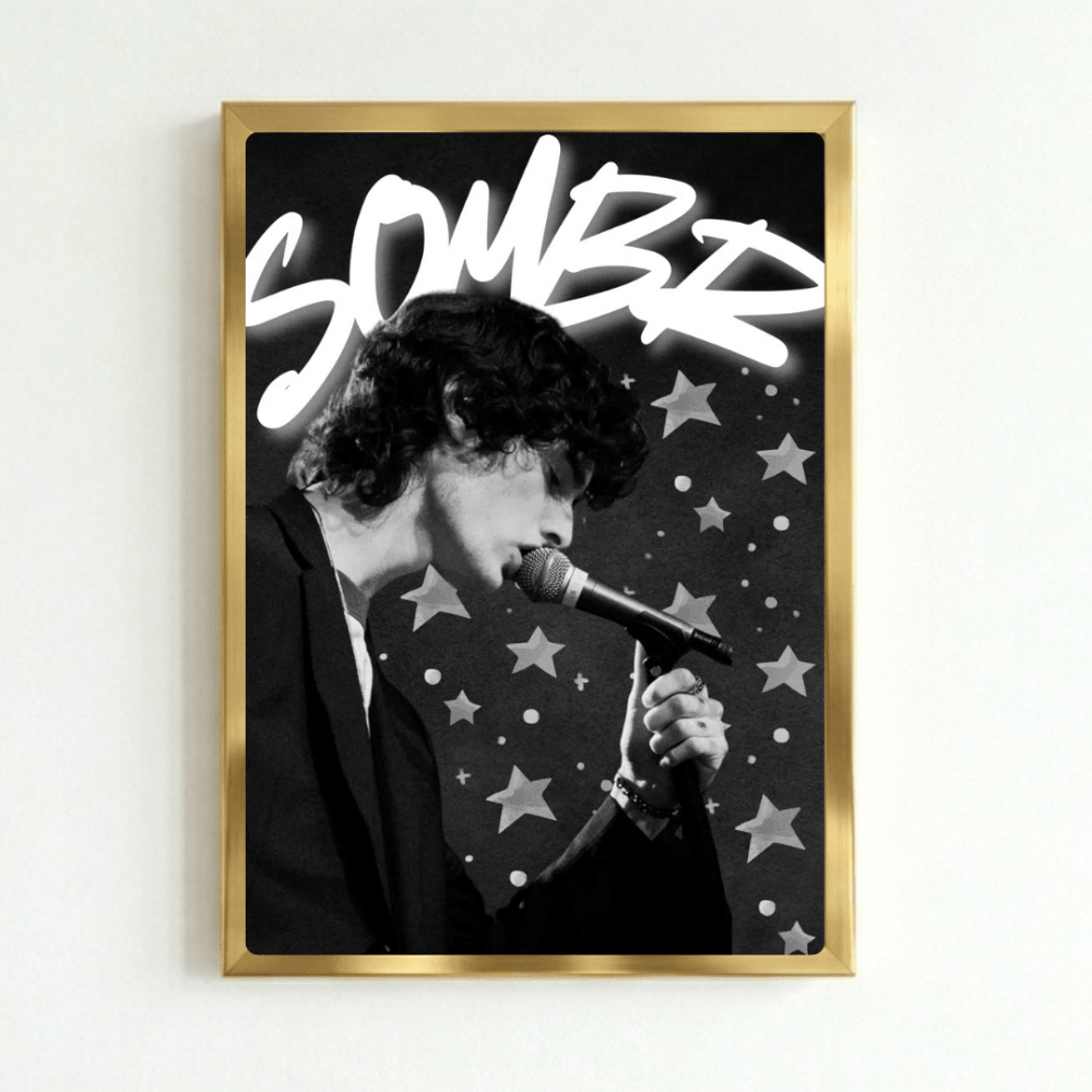 Sombr Poster with Frame - Vibes DistrictSombr Poster with Frame GoldVibes District