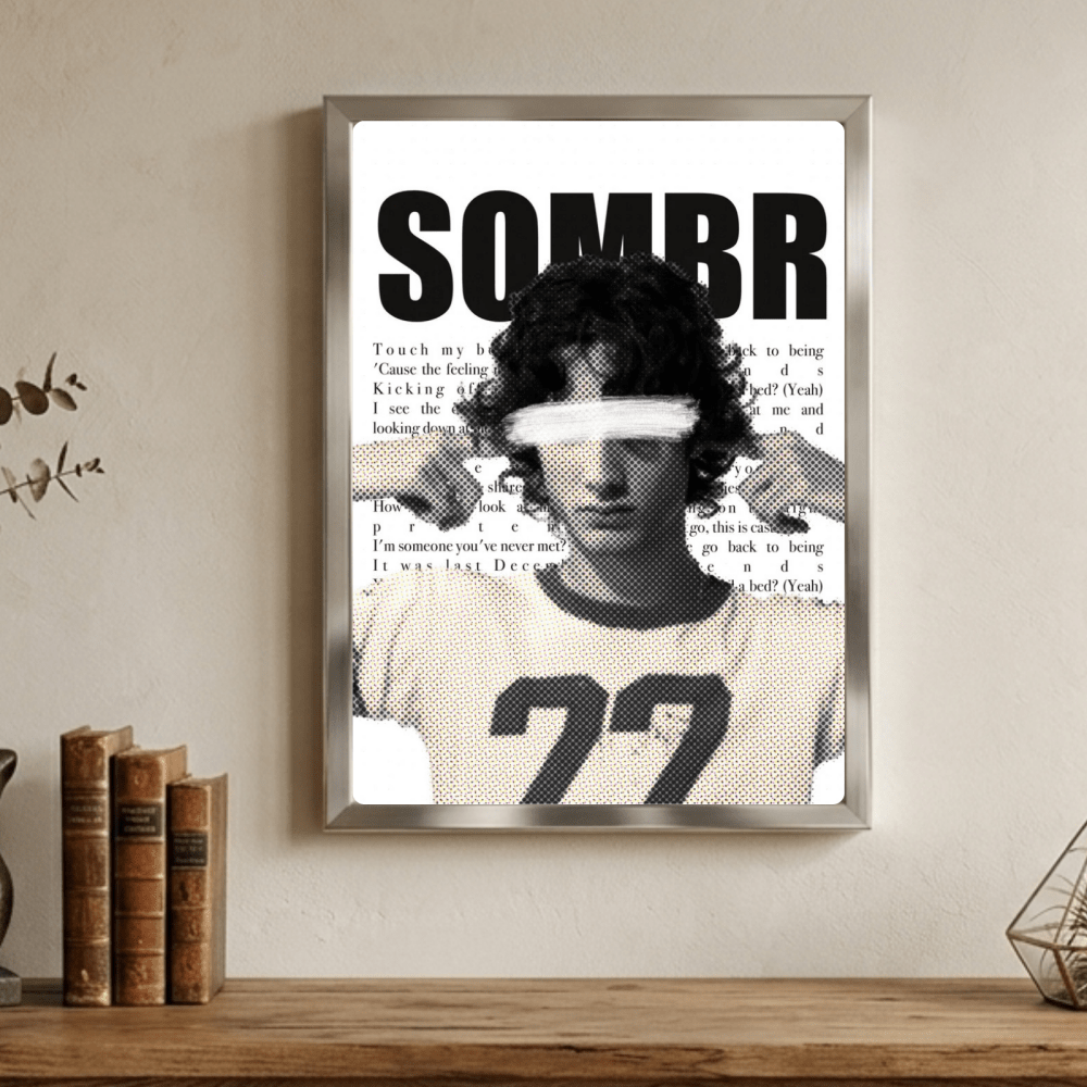 Sombr Poster with Frame - Vibes DistrictSombr Poster with Frame GoldVibes District
