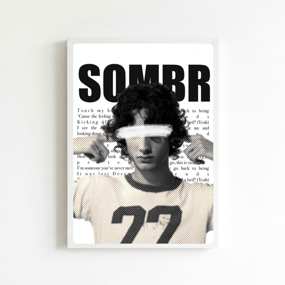 Sombr Poster with Frame - Vibes DistrictSombr Poster with Frame BiancoVibes District