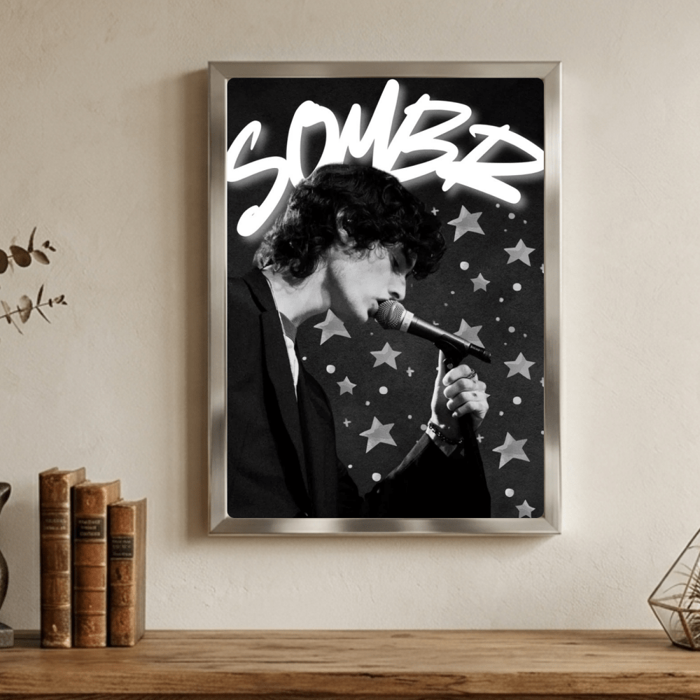 Sombr Poster with Frame - Vibes DistrictSombr Poster with Frame GoldVibes District