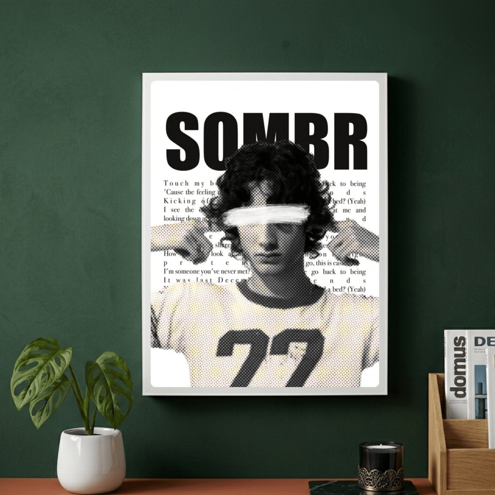 Sombr Poster with Frame - Vibes DistrictSombr Poster with Frame GoldVibes District