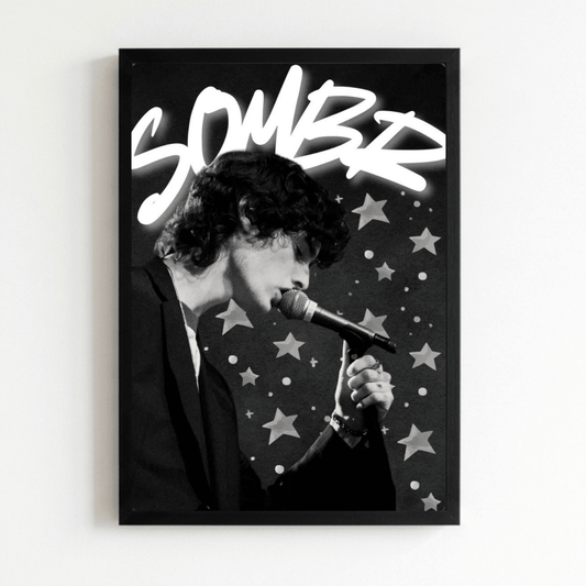 Sombr Poster with Frame - Vibes DistrictSombr Poster with Frame NeroVibes District