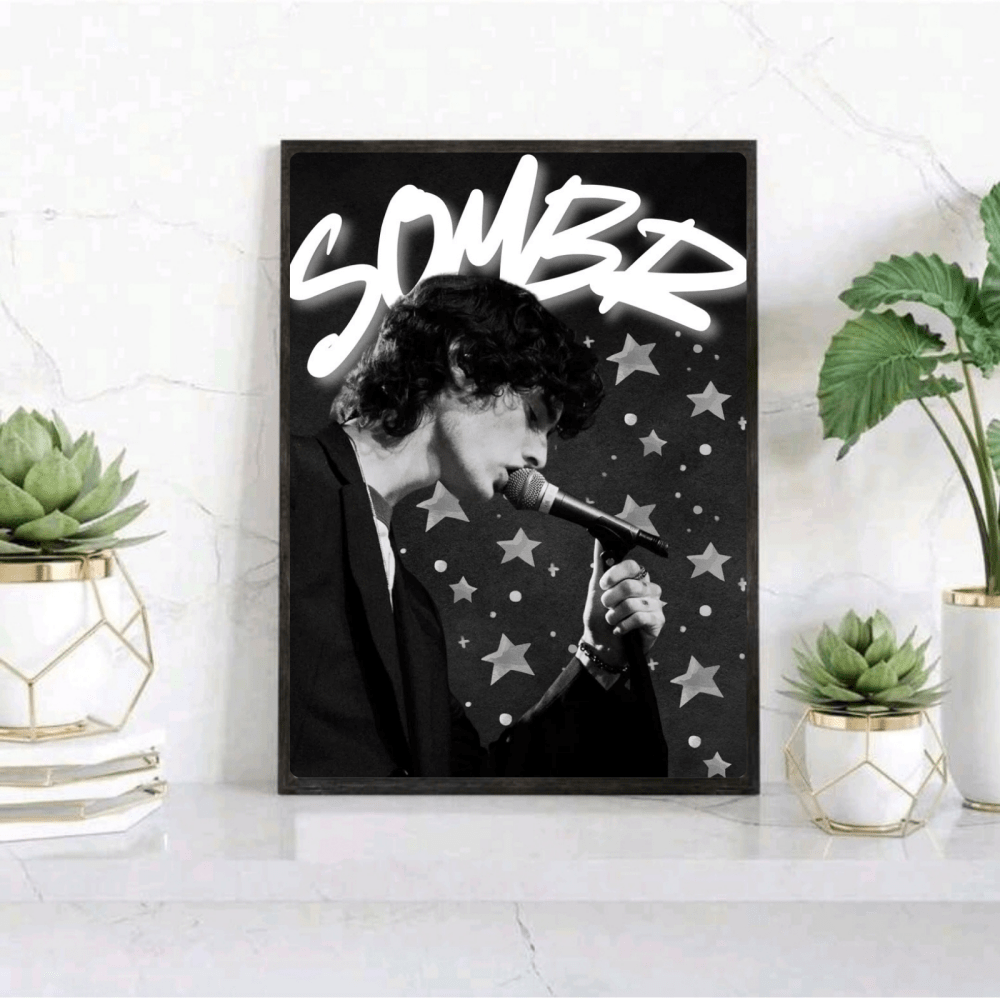 Sombr Poster with Frame - Vibes DistrictSombr Poster with Frame GoldVibes District