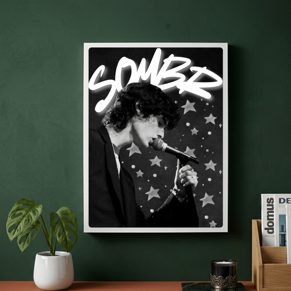 Sombr Poster with Frame - Vibes DistrictSombr Poster with Frame GoldVibes District