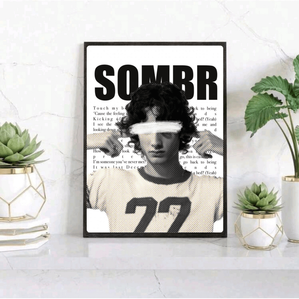 Sombr Poster with Frame - Vibes DistrictSombr Poster with Frame GoldVibes District