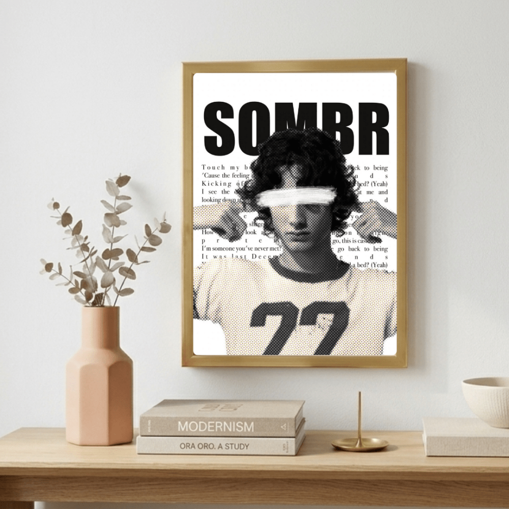 Sombr Poster with Frame - Vibes DistrictSombr Poster with Frame GoldVibes District