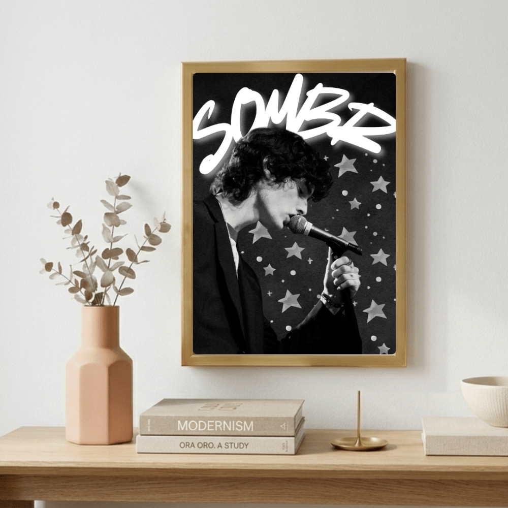 Sombr Poster with Frame - Vibes DistrictSombr Poster with Frame GoldVibes District
