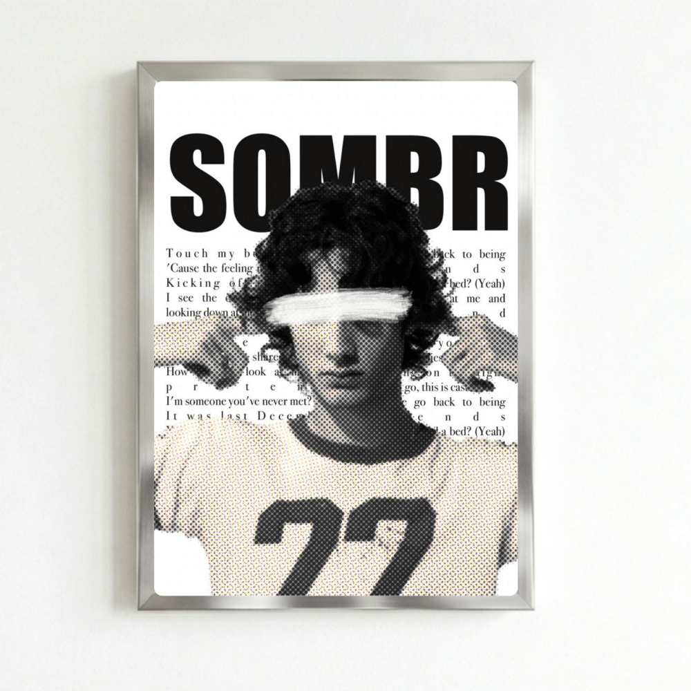 Sombr Poster with Frame - Vibes DistrictSombr Poster with Frame SilverVibes District