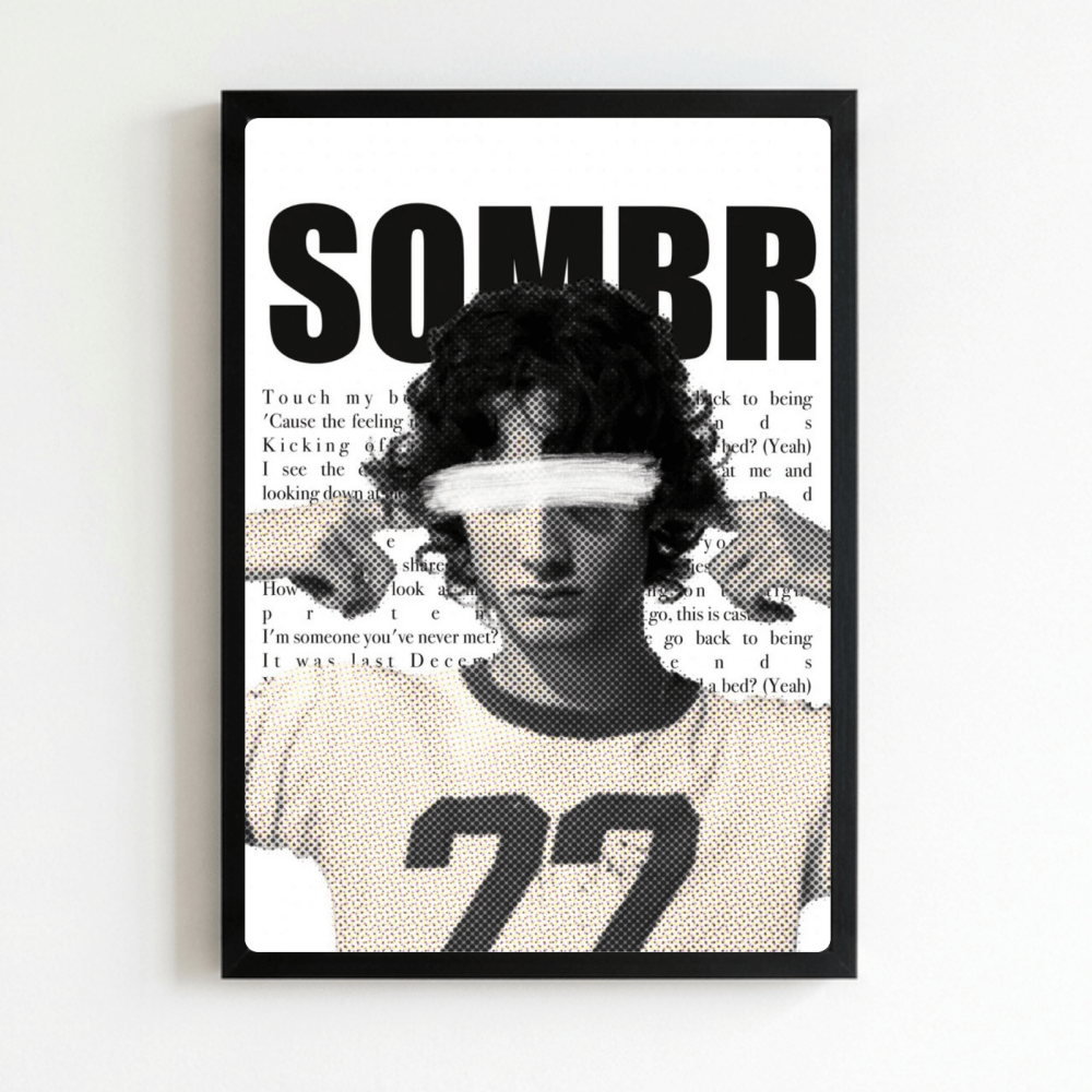 Sombr Poster with Frame - Vibes DistrictSombr Poster with Frame NeroVibes District