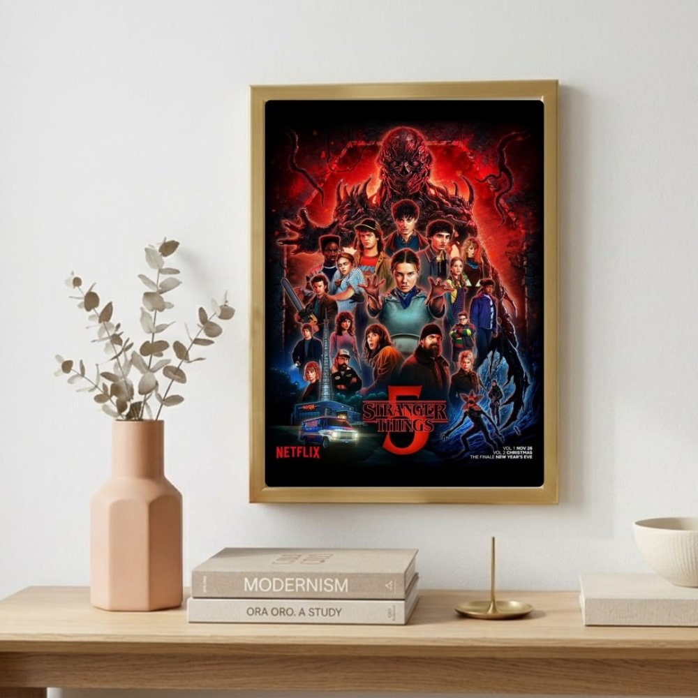 Stranger things - Vibes DistrictStranger things poster GoldVibes District