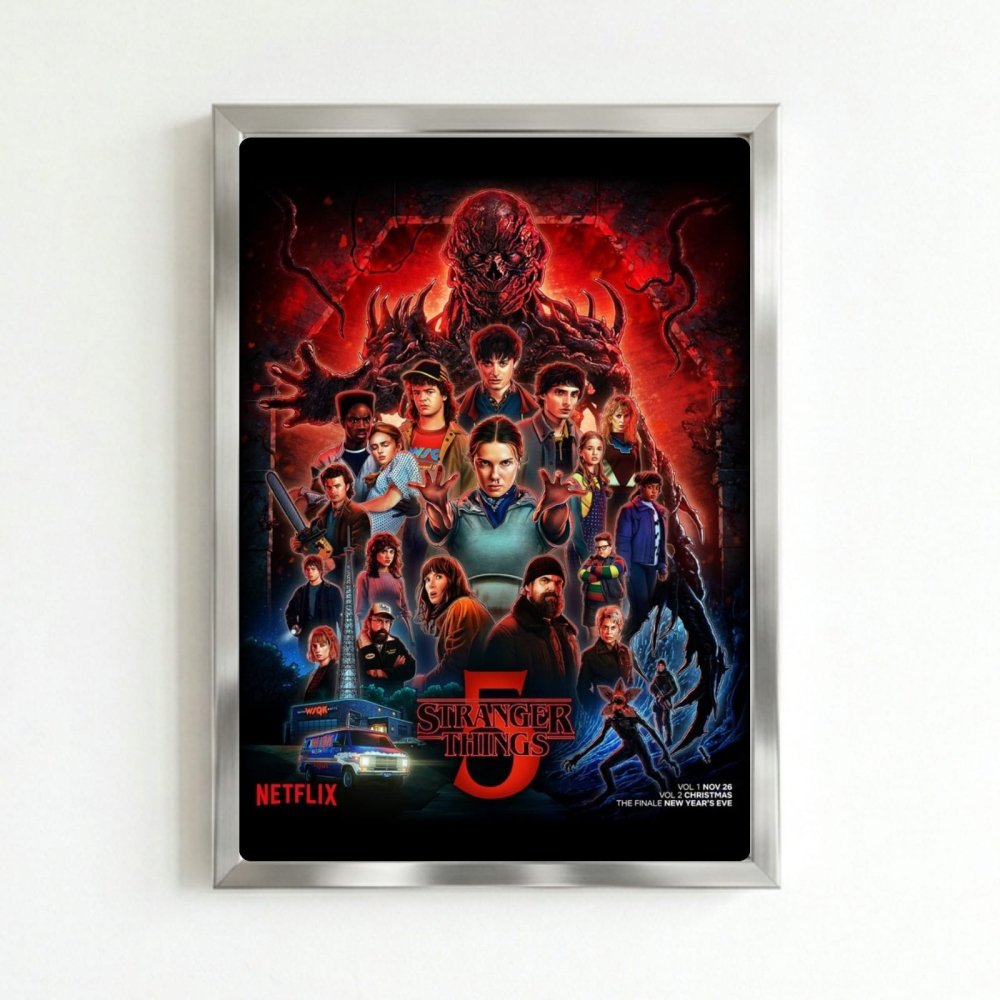 Stranger things - Vibes DistrictStranger things poster SilverVibes District