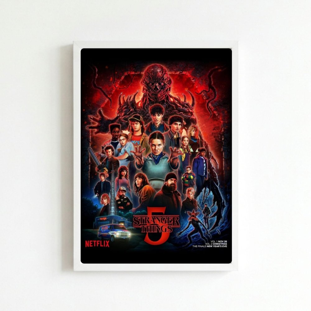 Stranger things - Vibes DistrictStranger things poster BiancoVibes District