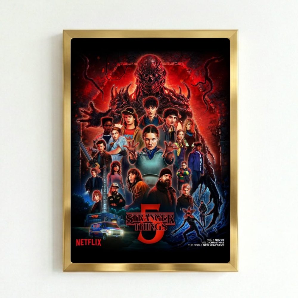 Stranger things - Vibes DistrictStranger things poster GoldVibes District