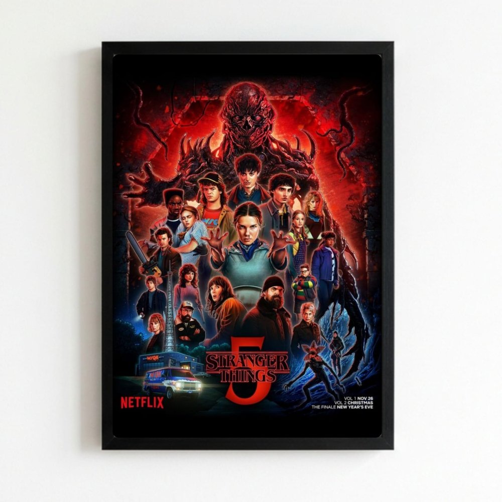 Stranger things - Vibes DistrictStranger things poster NeroVibes District