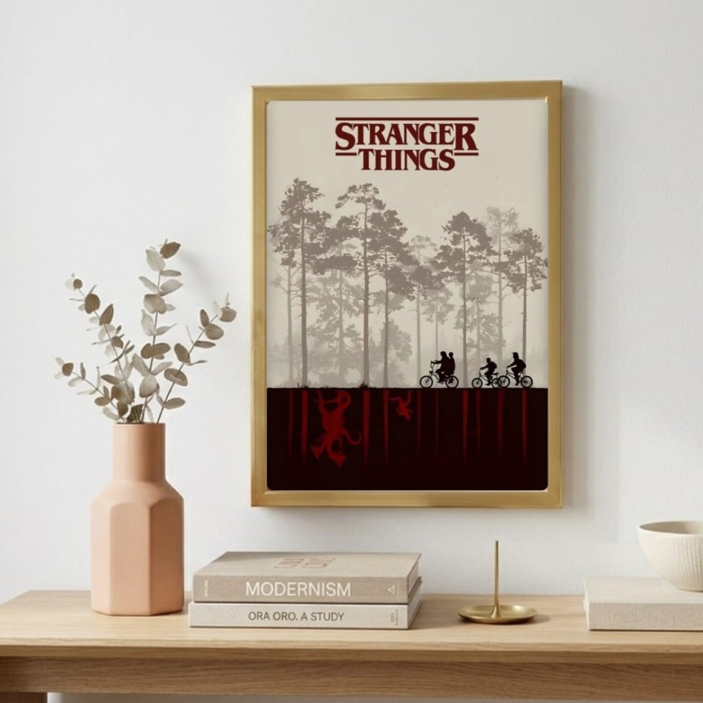 Stranger things - Vibes DistrictStranger things poster GoldVibes District