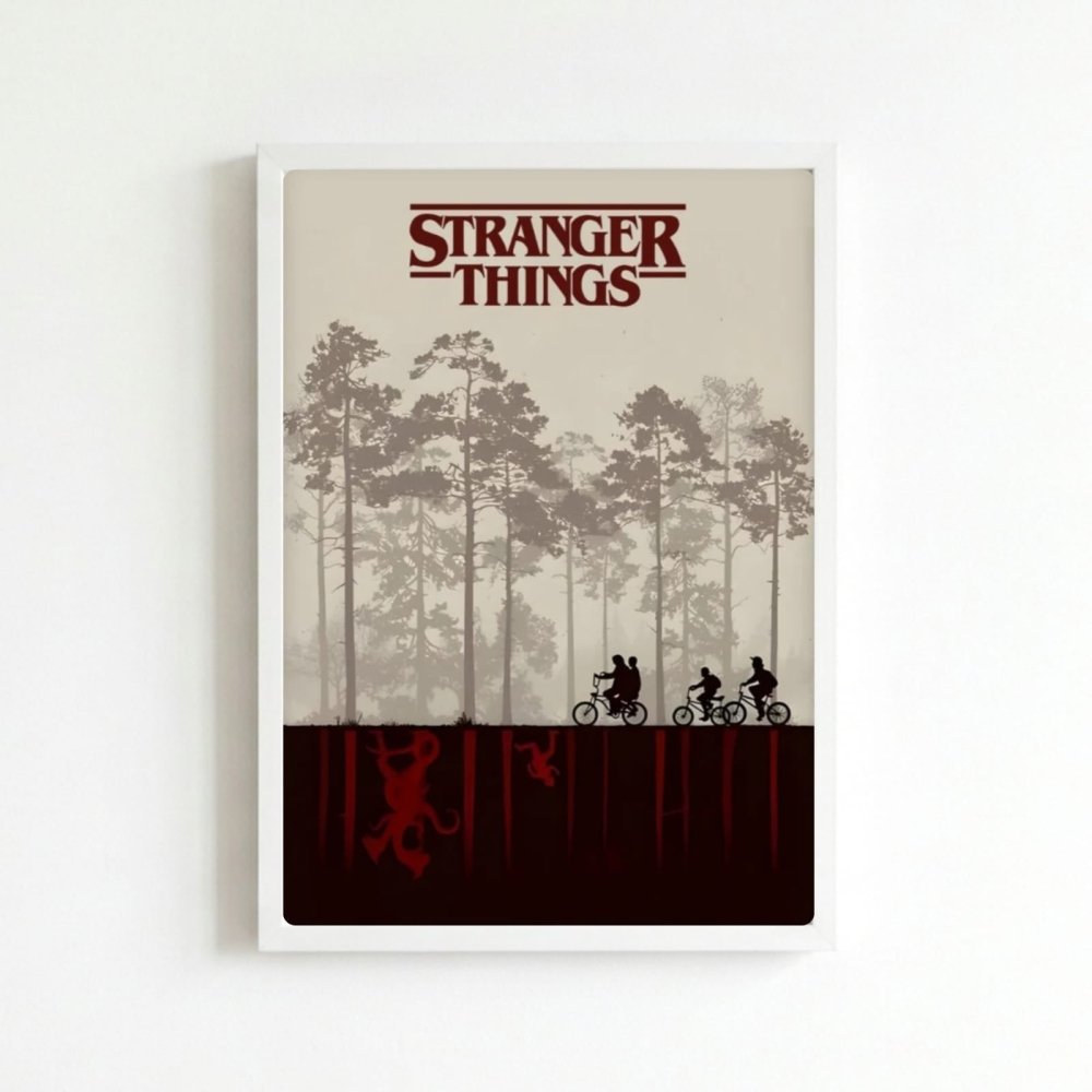 Stranger things - Vibes DistrictStranger things poster BiancoVibes District
