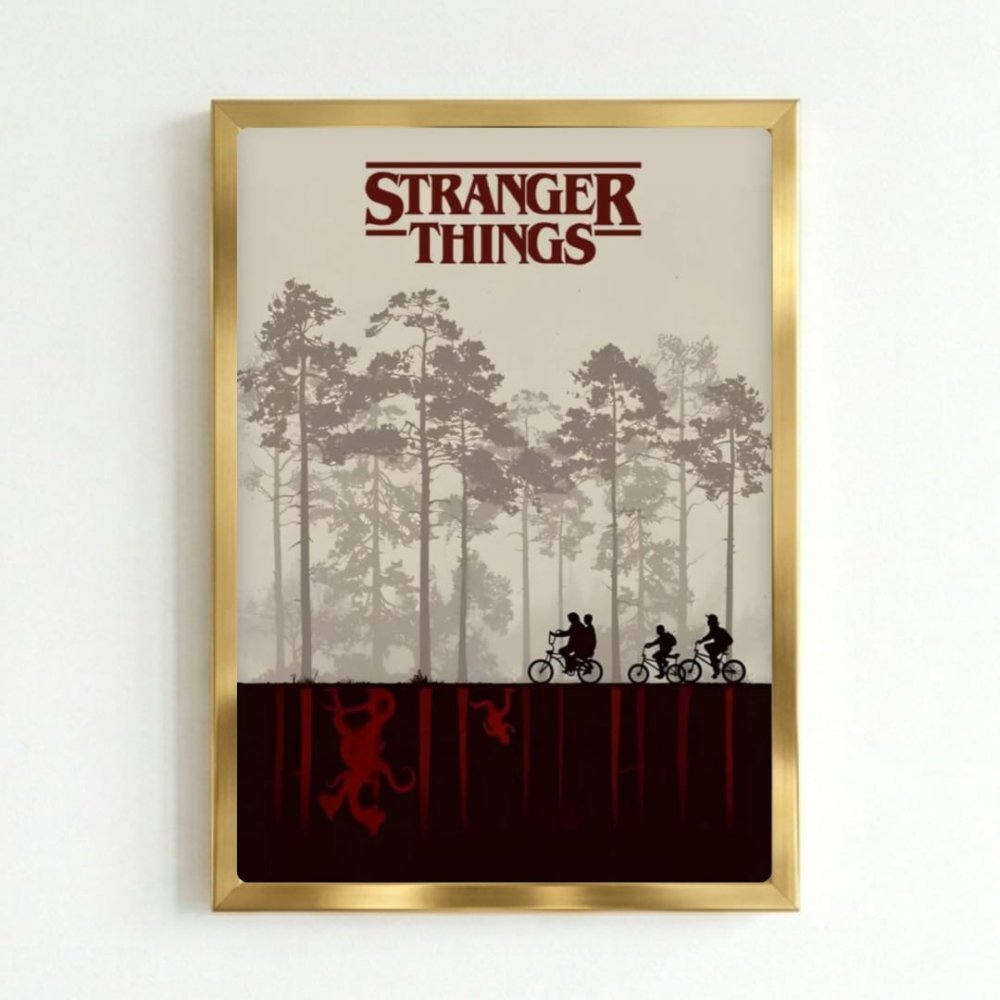 Stranger things - Vibes DistrictStranger things poster GoldVibes District