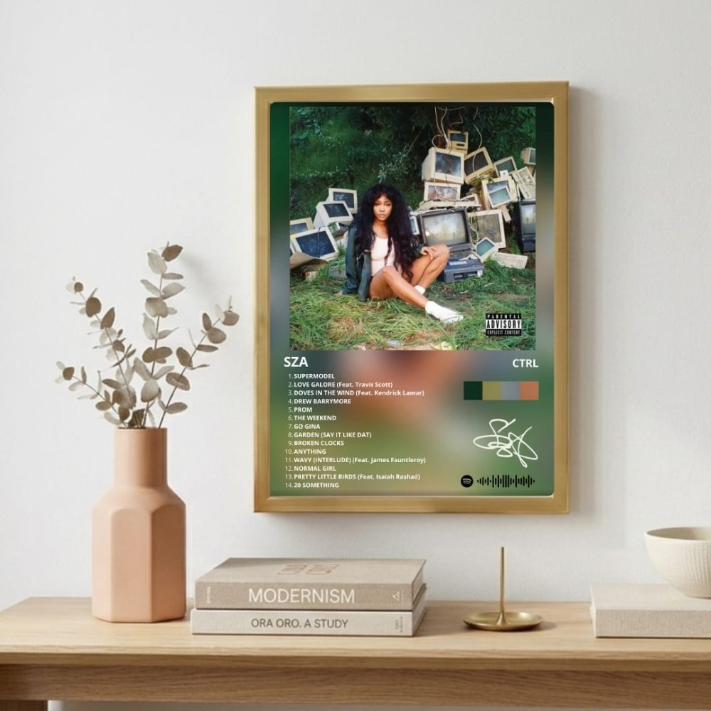 SZA - CTRL Poster with Frame - Vibes DistrictSZA - CTRL Poster with Frame BiancoVibes District