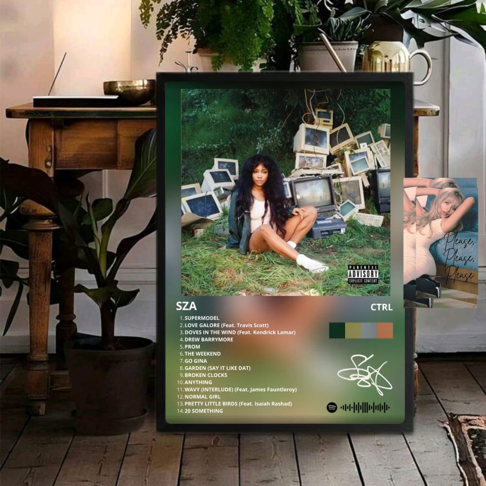 SZA - CTRL Poster with Frame - Vibes DistrictSZA - CTRL Poster with Frame BiancoVibes District