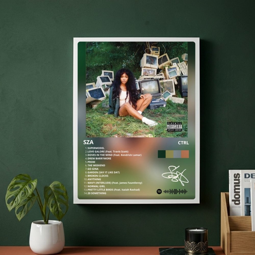 SZA - CTRL Poster with Frame - Vibes DistrictSZA - CTRL Poster with Frame BiancoVibes District