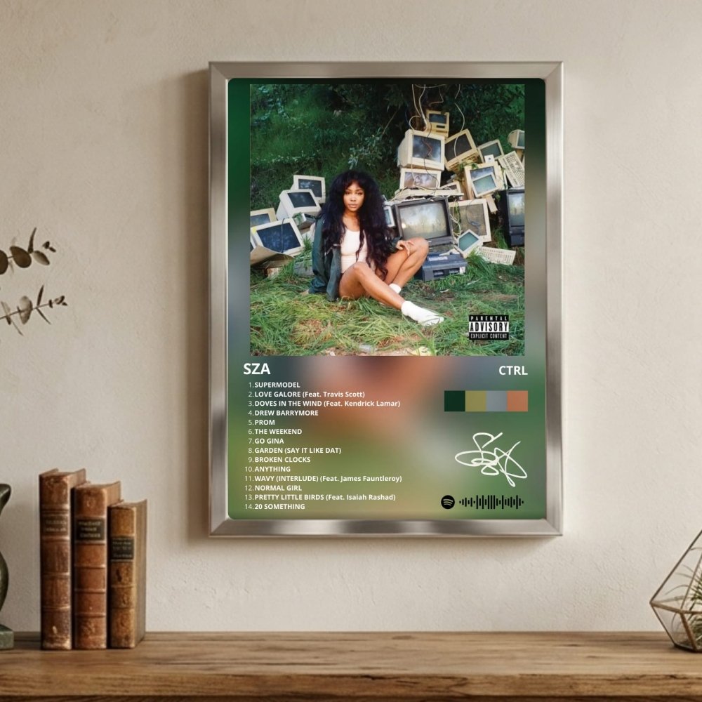 SZA - CTRL Poster with Frame - Vibes DistrictSZA - CTRL Poster with Frame BiancoVibes District