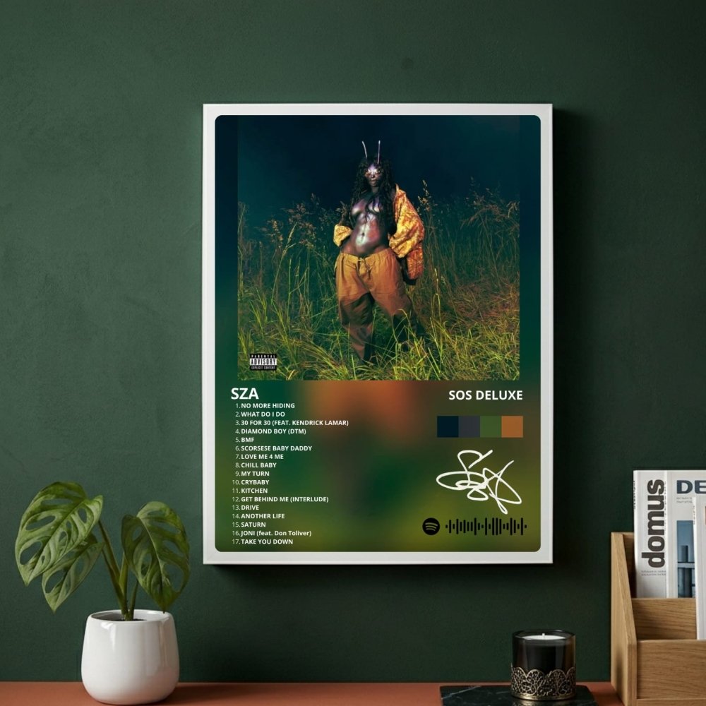 SZA - SOS Deluxe Poster with Frame - Vibes DistrictSZA - SOS Deluxe Poster with Frame GoldVibes District