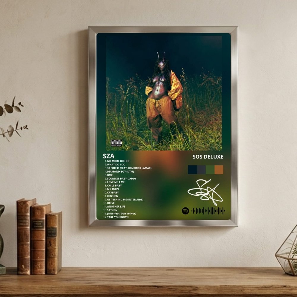 SZA - SOS Deluxe Poster with Frame - Vibes DistrictSZA - SOS Deluxe Poster with Frame GoldVibes District