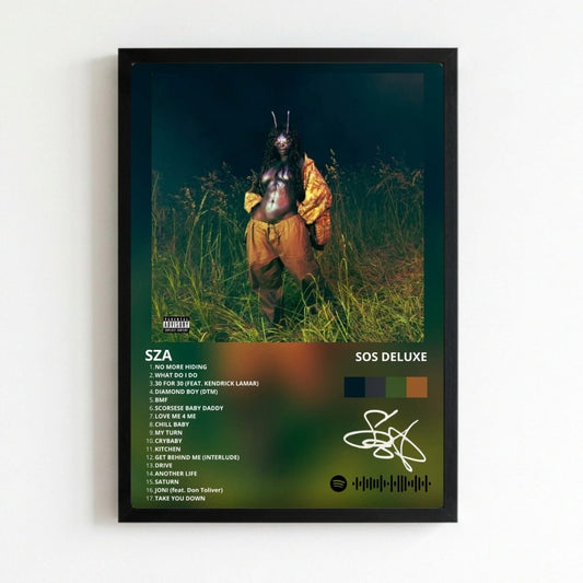 SZA - SOS Deluxe Poster with Frame - Vibes DistrictSZA - SOS Deluxe Poster with Frame NeroVibes District