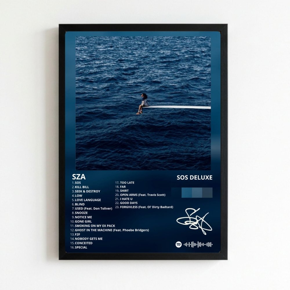 SZA - SOS Poster with Frame - Vibes DistrictSZA - SOS Poster with Frame NeroVibes District
