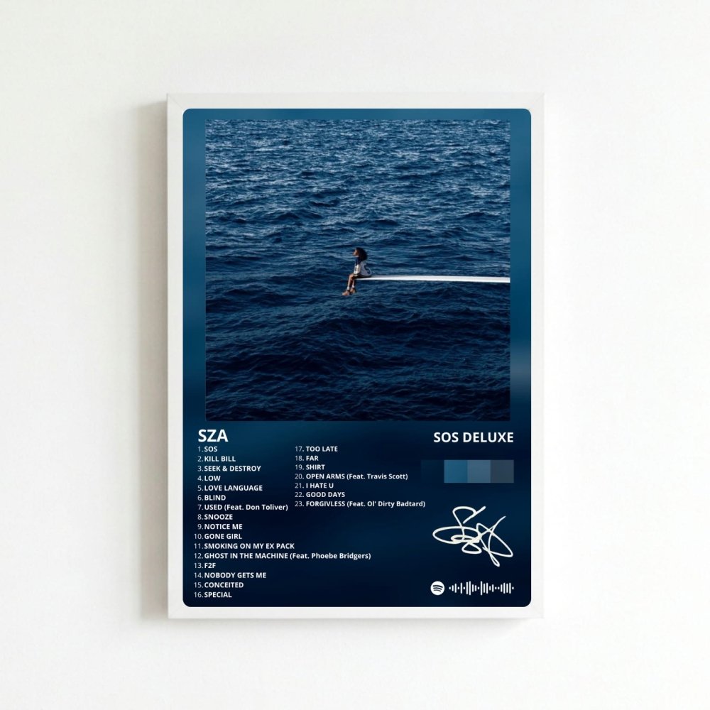 SZA - SOS Poster with Frame - Vibes DistrictSZA - SOS Poster with Frame BiancoVibes District