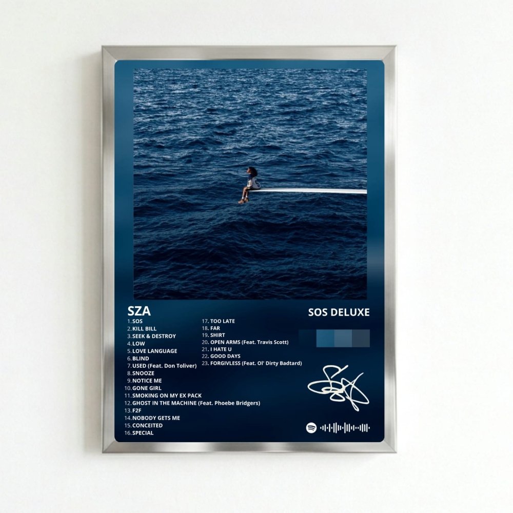 SZA - SOS Poster with Frame - Vibes DistrictSZA - SOS Poster with Frame SilverVibes District