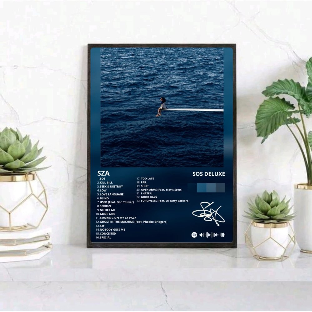 SZA - SOS Poster with Frame - Vibes DistrictSZA - SOS Poster with Frame BiancoVibes District