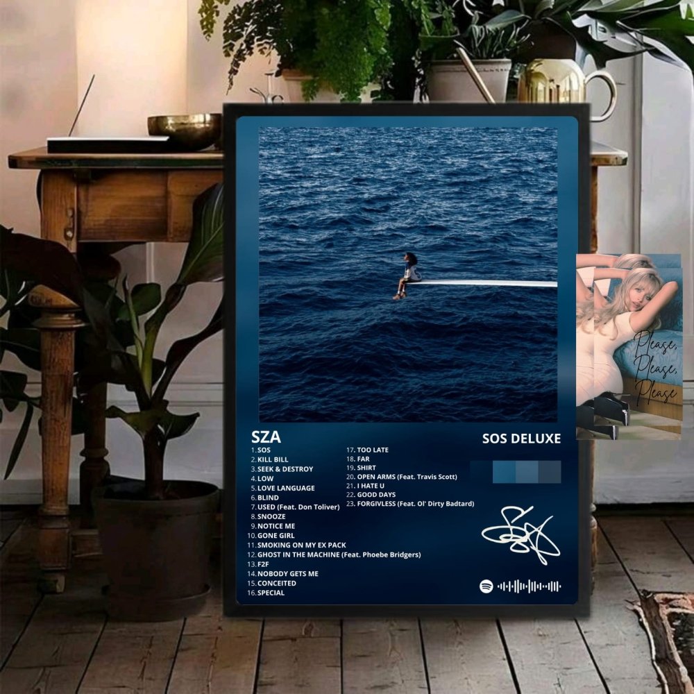 SZA - SOS Poster with Frame - Vibes DistrictSZA - SOS Poster with Frame BiancoVibes District