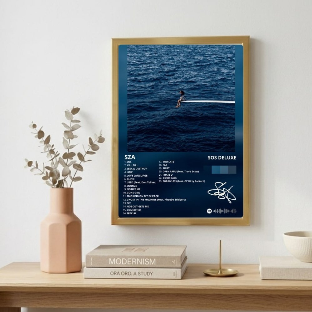 SZA - SOS Poster with Frame - Vibes DistrictSZA - SOS Poster with Frame BiancoVibes District