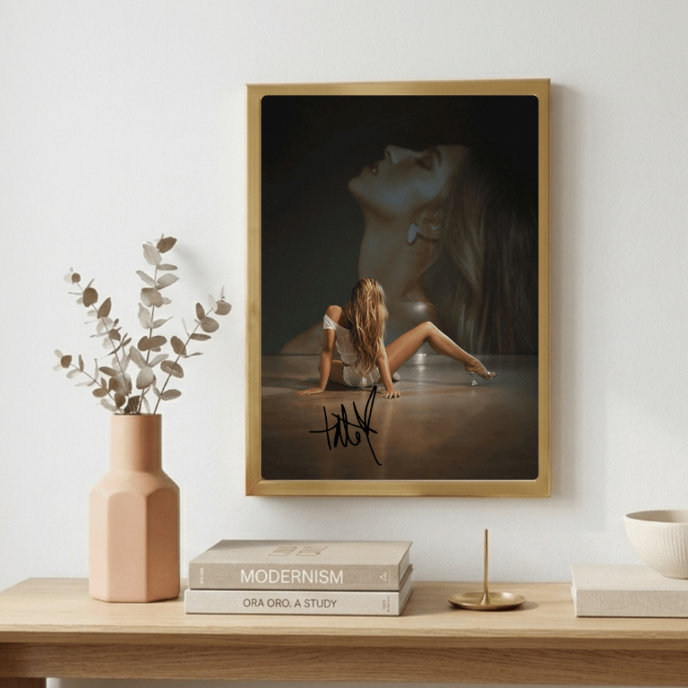 Tate McRae Poster with Frame - Vibes DistrictTate McRae Poster with Frame poster GoldVibes District