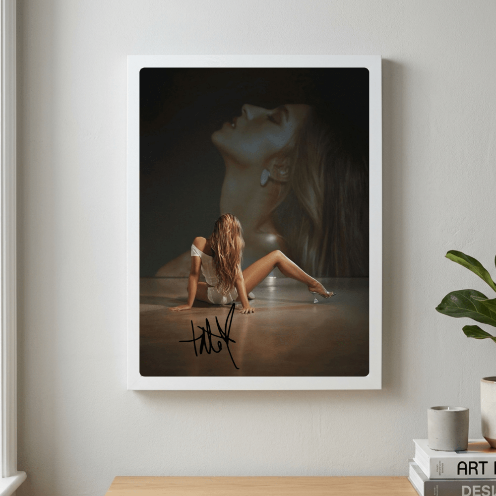Tate McRae Poster with Frame - Vibes DistrictTate McRae Poster with Frame poster GoldVibes District