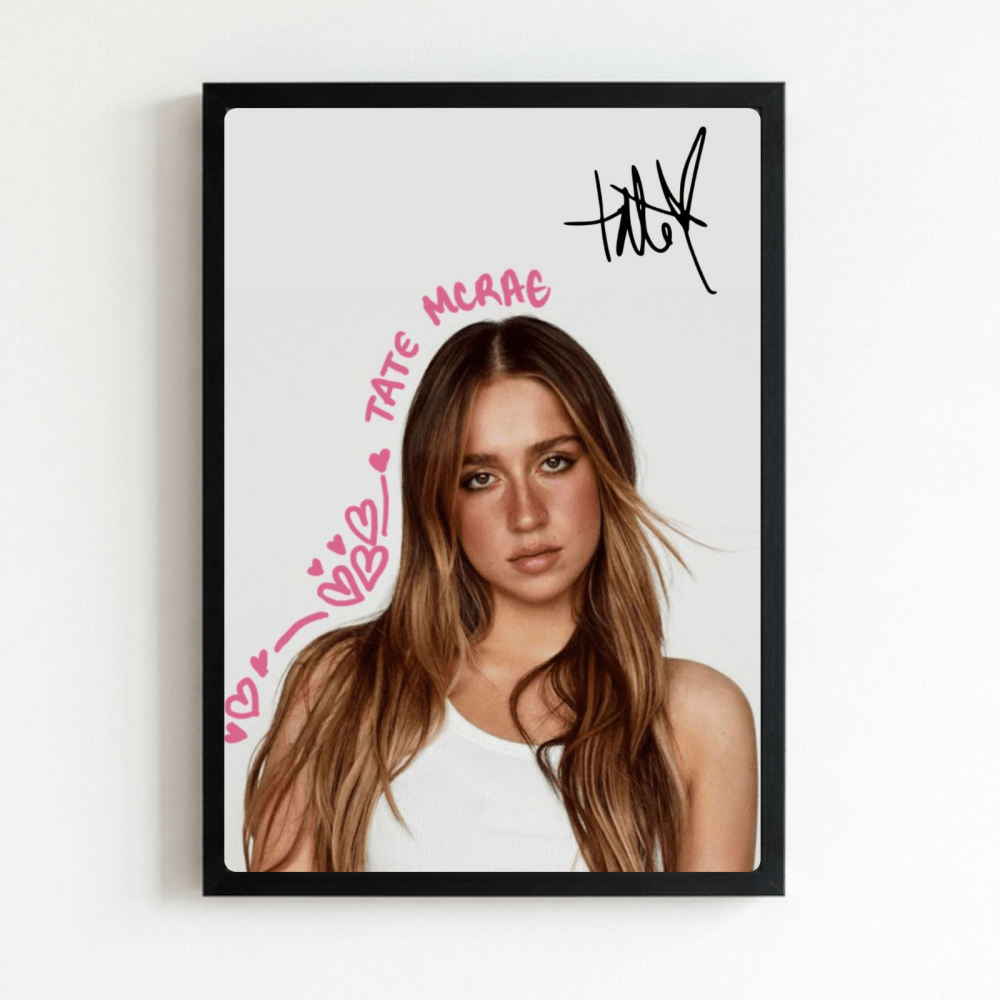 Tate McRae Poster with Frame - Vibes DistrictTate McRae Poster with Frame poster NeroVibes District