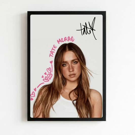 Tate McRae Poster with Frame - Vibes DistrictTate McRae Poster with Frame poster NeroVibes District
