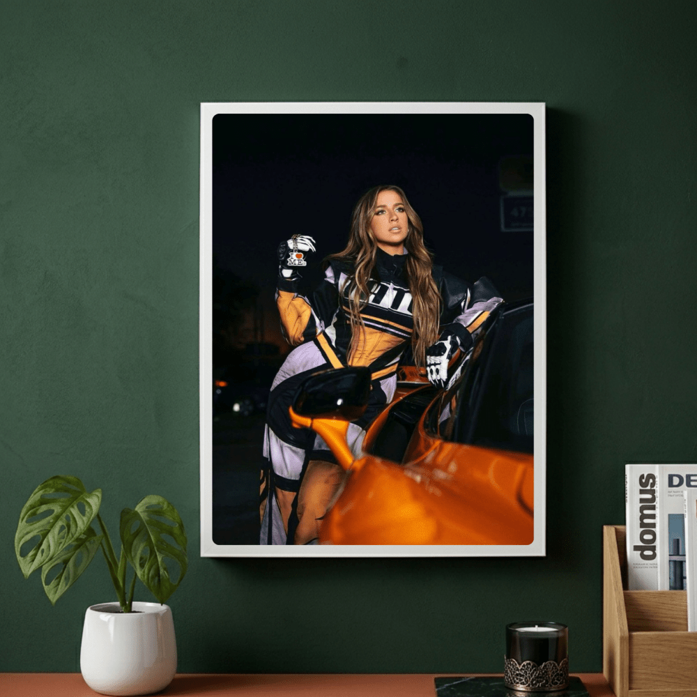 Tate McRae Poster with Frame - Vibes DistrictTate McRae Poster with Frame poster GoldVibes District