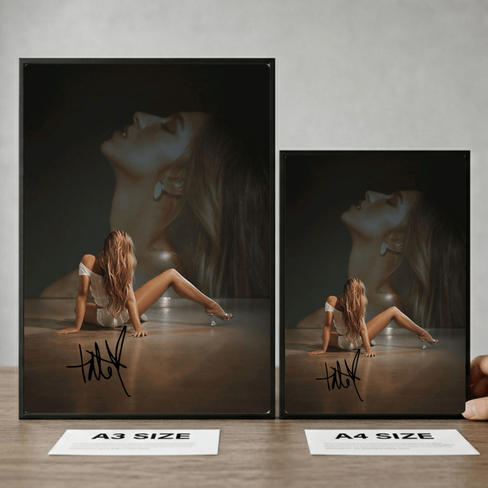 Tate McRae Poster with Frame - Vibes DistrictTate McRae Poster with Frame poster GoldVibes District