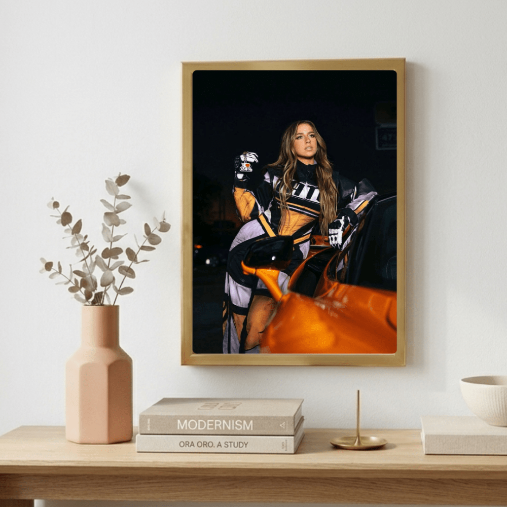 Tate McRae Poster with Frame - Vibes DistrictTate McRae Poster with Frame poster GoldVibes District