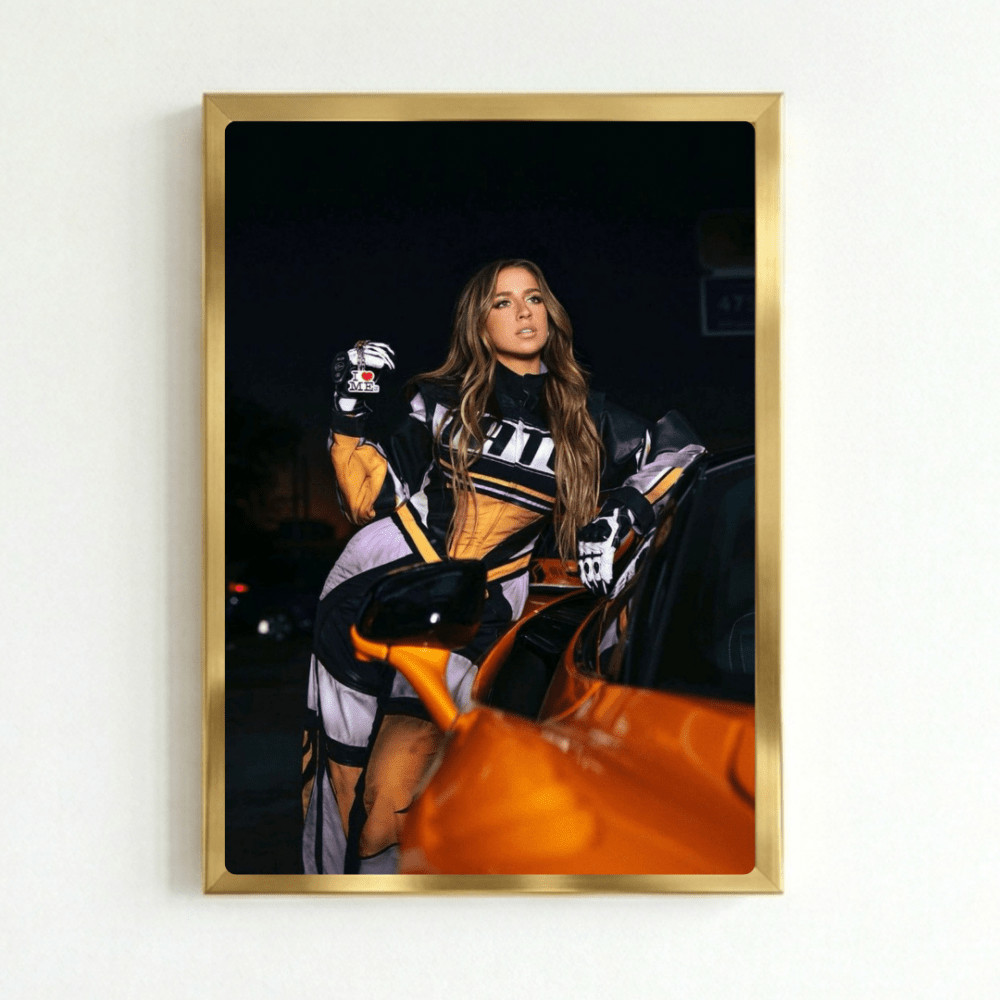 Tate McRae Poster with Frame - Vibes DistrictTate McRae Poster with Frame poster GoldVibes District