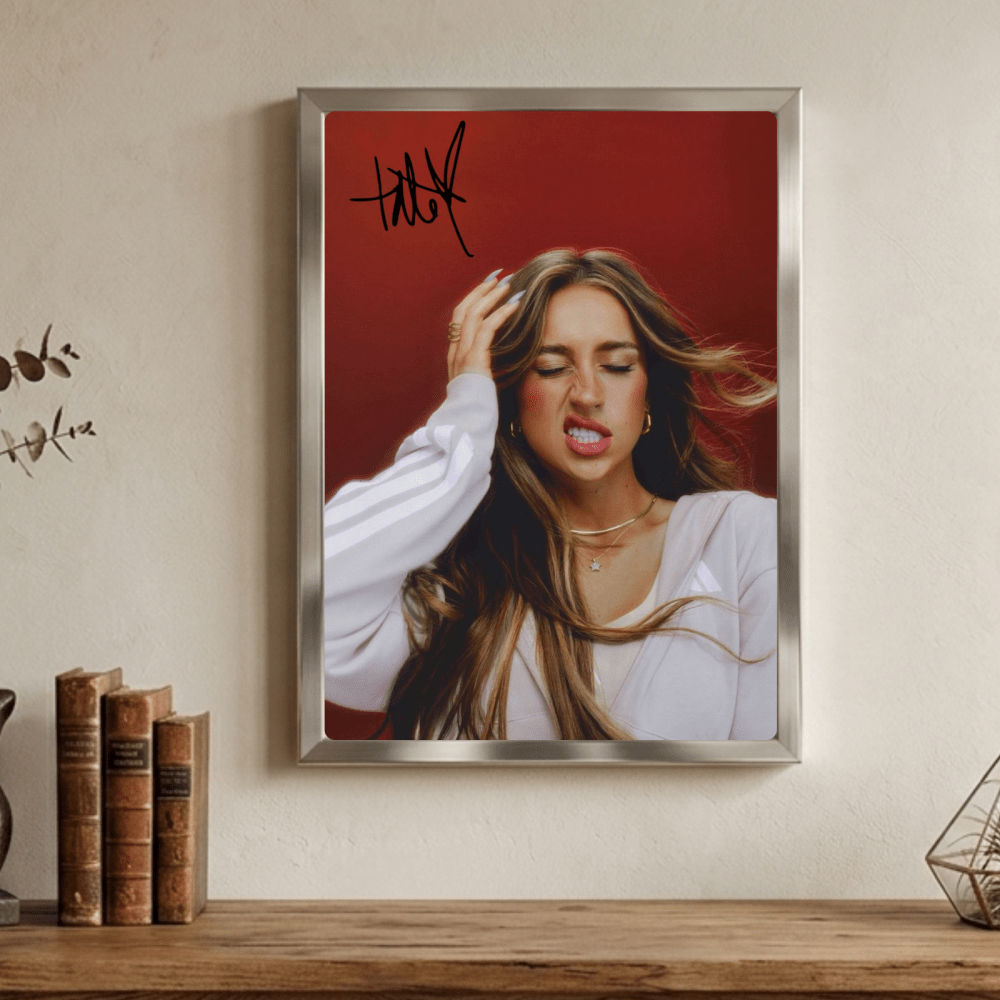 Tate McRae Poster with Frame - Vibes DistrictTate McRae Poster with Frame poster GoldVibes District